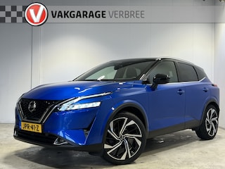Nissan Qashqai 1.3 MHEV Xtronic Tekna Plus | Navigatie/Android/Apple Carplay | LM Velgen 20" | Voorstoelen Verwarmd | Cruise Control Adaptief | Panoramadak | Lederen Bekleding |