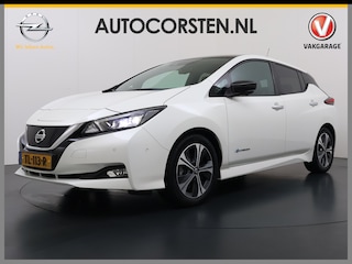 Nissan Leaf Tekna 40kWh Leer Bose®-Hifi Apple Carplay Android Auto Adap.Cruise 360°Camera Navi Ecc Stoel+Stuurverwarming Keyless DAB Dodehoek detector Rijstrooksensor Uitparkeer waarschuwing Verkeersbord detectie Bluetooth Privacy Glas Lmv 17" SOH 87.7% Origineel Nederlandse Auto incl. onderhoudshistorie