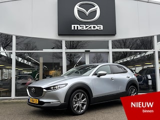 Mazda CX-30 2.0 e-SkyActiv-X M Hybrid Luxury 1e Eig., NL-Auto, Dealer Ondh., Automaat, A-Rij-Camera, Bose, Cruise Controle Ad., Leer, Stuurverw., Stoel verw.,Geheugen bestuurderstoel., parkeerhulp vóór