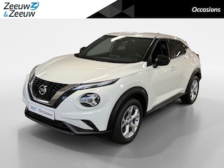 Nissan Juke 1.0 DIG-T N-Connecta AUTOMAAT AIRCO NAVI CRUISE CONTROL CAMERA PARKEERSENSOREN BLUETOOTH LM VELGEN MOOIE AUTO APPLE CARPLAY ANDROID AUTO