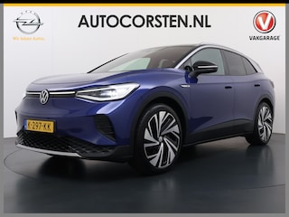 Volkswagen ID.4 Max Pro 1ST 77kWh W-pomp Trekhaak Panodak Camera 21" PDC-a+v Matrix-LED-a+v Adap.Cruise Navi Ergo-Active Stoelen Memory Dynamisch onderstel Stoelverwarming Lmv Elek.Achterklep Privacy Glas Voorruitverwarming Wifi SOH 87% 1e Eigenaar Origineel Nederlandse Auto 1.000KG Trekgewicht € 58.000 nieuw !