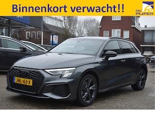 Audi A3 Sportback 40 TFSI e Advanced edition 204 pk 3x S-Line Daytone grijs | Keyless | Elekt.stoelen | Lederen S-Line zetels | Camera | Carplay | Full LED | Zeer netjes