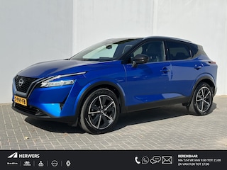 Nissan Qashqai 1.3 MHEV Tekna / NL Auto / Apple Carplay & Android Auto / Navigatie / Head-up Display / Trekhaak ( trekgewicht 1.400 KG ) / Elektrisch verstelbare bestuurdersstoel / Panoramadak / Dual Zone Climate Control / Adaptive Cruise Control /