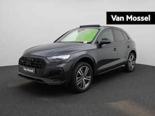 Audi Q5 2.0 TFSI e-hybrid quattro Advanced edition l Adaptive cruise control l Glazen panoramadak l Head-up display l Stoelverwarming l Elektrisch bedienbare bestuurdersstoel met geheugen l Navigatie l Elektrisch verstelbaar stuur l Trekhaak l Privacy glas