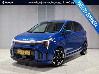 Kia Picanto 1.0 DPI GT-Line Stoel en stuur verwarming, Schuif kantel dak, Apple Carplay/Android Auto, Navigatie, Camera.