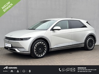 Hyundai Ioniq 5 Lounge 73kWh Automaat / 1.600 kg trekgewicht / 8 jaar Batterijgarantie / Accu SoH 100 % / CCS snelladen / Warmtepomp / HUD / Camera 360° / Leder / Elektrische stoelen & klep / Navigatie / Stuur-, stoel- & achterbankverwarming / 20" LM wielen /