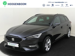 Seat Leon Sportstourer 1.5 TSI e-Hybrid FR Business | SoH 100% | Trekhaak | Parkeerassistent | Keyless | Adaptieve cruise control | Dodehoek detectie | Stoel- en stuurwielverwarming | Navigatie | Achteruitrijcamera |