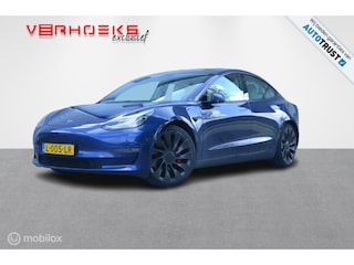 Tesla Model 3 Performance AWD Blauw/Wit 75 kWh 77.500 km