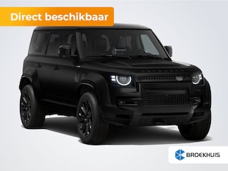 Land Rover Defender 110 4.4 P635 110 Octa Black | 14-voudig elektrische verstelbare en koel-/verwarmbare Performance-stoelen met memoryfunctie | 22 inch velgen | Glazen panoramadak met elektrisch bediend schuif-/kanteldeel vóór