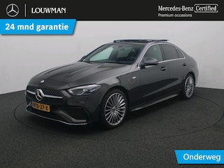 Mercedes-Benz C-klasse 300 e Business Solution AMG AMG Line | NIght Pakket | Panorama Schuif-Kanteldak | !9 Inch AMG Velgen | Memory Voorstoelen. Inclusief 24 maanden MB Certified garantie voor Europa.