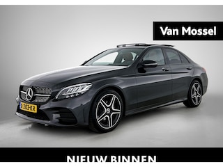 Mercedes-Benz C-klasse 180 Business Solution AMG | AUTOMAAT | PANORAMADAK | ACHTERUITRIJCAMERA | STOELVERWARMING | LEDEREN BEKLEDING |