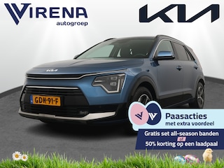 Kia Niro 1.6 GDi DynamicPlusLine - Stoel/-Stuuverwarming - Schuif-/Kanteldak - Elektrische Achterklep - Apple Carplay/Android Auto - Achteruitrijcamera - Parkeersensoren Voor en Achter - Fabrieksgarantie t/m 03-07-2031