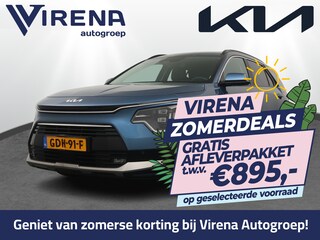 Kia Niro 1.6 GDi DynamicPlusLine - Stoel/-Stuuverwarming - Schuif-/Kanteldak - Elektrische Achterklep - Apple Carplay/Android Auto - Achteruitrijcamera - Parkeersensoren Voor en Achter - Fabrieksgarantie t/m 03-07-2031