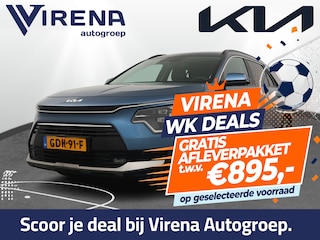 Kia Niro 1.6 GDi DynamicPlusLine - Stoel/-Stuuverwarming - Schuif-/Kanteldak - Elektrische Achterklep - Apple Carplay/Android Auto - Achteruitrijcamera - Parkeersensoren Voor en Achter - Fabrieksgarantie t/m 03-07-2031