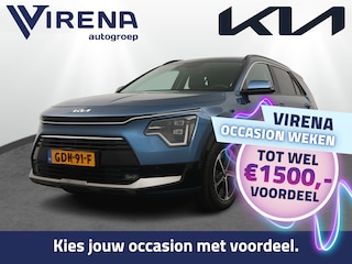 Kia Niro 1.6 GDi DynamicPlusLine - Stoel/-Stuuverwarming - Schuif-/Kanteldak - Elektrische Achterklep - Apple Carplay/Android Auto - Achteruitrijcamera - Parkeersensoren Voor en Achter - Fabrieksgarantie t/m 03-07-2031