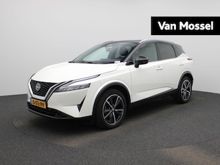 Nissan Qashqai 1.3 MHEV Xtronic Tekna Plus AUTOMAAT | PANORAMADAK | ADAPTIEVE CRUISE | CLIMA | 360 CAMERA | APPLE CARPLAY | NAVIGATIE | WINTERPAKKET | VIRTUEEL | LMV | DAB | 12 MAANDEN BOVAG GARANTIE |