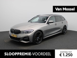 BMW 3-serie Touring 318i High Executive M-Sport | Automaat | Panoramadak | LMV | Navigatie | Stoel verwarming | Virtual cockpit | Leder|  Parkeer sensoren | Elec. achterklep | Virtual cockpit | Camera | Climate control | Cruise control | DAB |