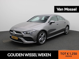 Mercedes-Benz CLA 250 e AMG Line | Automaat | LMV | Virtual cockpit | Sfeer verlichting | Parkeer sensoren | Camera | Leder | Navigatie | Climate control | Stoel verwarming | DAB | Cruise control