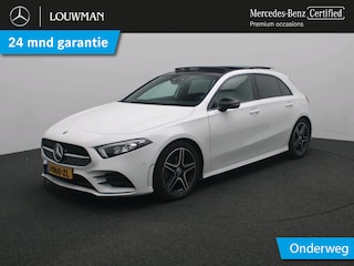 Mercedes-Benz A-klasse 180 Business Solution AMG AMG Line | Night Pakket | Panorama Schuif-Kanteldak | Sfeerverlichting.  | Ledkoplampen. Inclusief 24 maanden MB Certified garantie voor Europa.