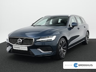 Volvo V60 T6 Recharge AWD Essential Bright | Leder | Trekhaak | BLIS | Adaptive Cruise | Pilot Assist | Climate Pack