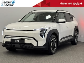 Kia EV3 Plus Long Range Plus 81.4 kWh | €3.000,- Inruilvoordeel! | Private Lease vanaf € 559,- | €700,- korting op een Kia Charge laadpaal | 2,99% rente | 605Km WLTP | Navigatie | Adaptieve cruisecontrol | Stoel en stuur verwarming | Keyless entry | Dodehoekassistent | Parkeersensoren V+A | Privacy glass | Draadloos telefoonoplader |