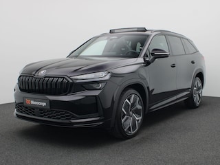Skoda Kodiaq 1.5 TSI PHEV Sportline Business 204PK DSG Matrix led, trekhaak, Canton sound, adaptive cruise, side assist, schuif-kanteldak, stoelverwarming voor & achter, stuurwielverwarming, keyless, alarm, 20" lichtmetaal