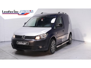 Volkswagen Caddy 1.6 TDI 75 pk Airco, Apple Carplay, APK 11-2026 Two Tone Blauw/Zilver, 17" LMV