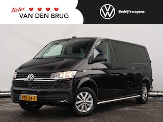 Volkswagen Transporter 2.0 TDI 150 PK L2H1 DC Highline | Airco | Cruise control | App connect | Achteruitrijcamera | Multi stuur | 16" LM velgen | Trekhaak |