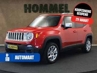 Jeep Renegade 1.4 MultiAir Limited AWD - ORIGINEEL NEDERLANDSE AUTO - AFNEEMBARE TREKHAAK - 1200 KG TREKGEWICHT - 4 WIELAANDRIJVING - DISTRIBUTIERIEM IS VERVANGEN - AUTO VERKEERT IN MOOIE STAAT - NAVIGATIE - PARKEERSENSOREN VOOR/ ACHTER -LEDEREN BEKLEDING