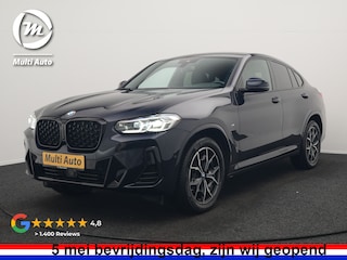 BMW X4 xDrive20i M Sport 184pk Dealer O.H. Carbon Schwarz Metallic | Adaptive Cruise | Camera | Sfeerverlichting | Lederen Sportstoelen Verwarmd | Apple Carplay | Virtual Cockpit | Navigatie | DAB | 19"L.M |