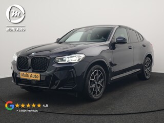 BMW X4 xDrive20i M Sport 184pk Dealer O.H. Carbon Schwarz Metallic | Adaptive Cruise | Camera | Sfeerverlichting | Lederen Sportstoelen Verwarmd | Apple Carplay | Virtual Cockpit | Navigatie | DAB | 19"L.M |
