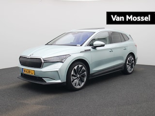 Skoda Enyaq iV First Edition 80 | SOH 90% | TREKHAAK | WARMTE POMP | LEDER | CAMERA | PANORAMADAK | ADAPTIEF CRUISECONTROL | ELEK.STOEL | ELEK.ACHTERKLEP | SFEERVERLICHTING |