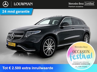 Mercedes-Benz EQC 400 4MATIC Business Solution AMG 80 kWh AMG | Schuif-Kanteldak | Distronic | Burmester® | Head-up display | 360°-Camera | Alarm | MultiBeam Ledkoplampen. Inclusief 24 maanden Mercedes-Benz Certified garantie voor Europa.