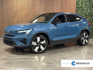 Volvo C40 Recharge Plus 69 kWh Trekhaak | All Season banden | Adaptieve Cruise Control | Stoel en Stuurwielverwarming | 20 Inch | Pilot Assist | BLIS Dode Hoek Detectie | Parkeercamera | Google Infotainment | Textiel City Canvas bekleding | Zitting verlenging voorstoelen | Panoramadak | Keyless Drive | Privacy Glass | Parkeersensoren voor+achter | Elektrisch bedienbare achterklep | Warmtepomp | DAB Radio | Apple Carplay/Android Auto | Alarm Klasse III | Draadloos telefoon opladen | Volvo On Call met mobiele App functie | Fjord Blue Metallic |