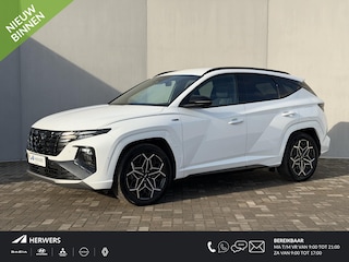 Hyundai Tucson 1.6 T-GDI PHEV N Line 4WD Automaat / Fabrieksgarantie tot 12-2026 / Dealer Onderhouden / 360 Camera / Dodehoek / Apple Carplay & Android Auto / Cruise control adaptief met Stop&Go / Stoel & Stuur verwarming / Stoelventilatie / Elektr. Stoelen / Elektr. Achterklep / Keyless /