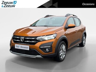 Dacia Sandero 90PK TCe Comfort | Trekhaak | Camera | Parkeersensoren | Climate Control | Apple CarPlay/Android Auto | Full LED | Armsteun | Elektrische Ramen & Spiegels |