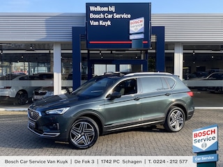 Seat Tarraco 1.5 TSI Xcellence / Automaat / NL-Auto / Vol-Leder / Open-Panodak / Stoelverwarming V+A / Apple-Carplay & Android-Auto / Adaptieve Cruise-Control / Climate-Control / Elektr.-Trekhaak / Elektr.-Achterklep / Keyless / Draadloze-Telefoonlader / DAB Radio-Bluetooth / Navi / LED / PDC V+A met Camera / 19'' LMV / ENZ.