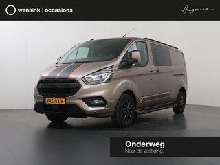 Ford Transit Custom 300 | 2.0 TDCI | L2 H1 | LIMITED | DUBBEL CABINE | 5-ZITS | LEDEREN BEKLEDING | ACHTERUITRIJCAMERA | NAVIGATIE | STOELVERWARMING | TREKHAAK | 2X ZIJSCHUIFDEUR | NL AUTO