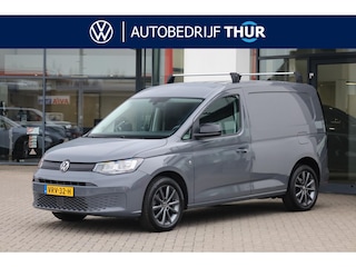 Volkswagen Caddy Cargo 2.0 TDI Style 2 zone climatronic bumpers in kleur cruise control parkeersensoren navigatie LMV lendesteunen voorstoelen laadruimte bekleding trekhaak dakdragers draadloos carplay NL auto 48mnd 100.000km garantie