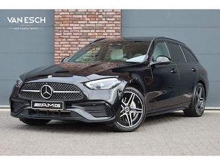 Mercedes-Benz C-klasse Estate 300 e AMG Line | Distronic+ | Panoramadak | Memory | Stoelverwarming/-ventilatie | Verwarmd Stuurwiel | HUD | Leder | Digital Light | Surround Camera |
