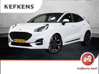Ford Puma 125PK Hybrid ST-Line X | AppleCarplay/AndroidAuto | Armsteun | B&O | Winterpack | Camera | Climate Control | Adaptieve Cruise Control | Dodehoekdetectie | LEER/Stof | Navigatie | Isofix | LED lampen | Privacy Glass | Parkeersensoren |
