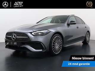 Mercedes-Benz C-klasse 300 e Business Solution AMG | Trekhaak Wegklapbaar | Niveauregeling | Distronic Cruise Control | Panorama - Schuifdak | Digital Light | 360° Camera | Apple Carplay & Android Auto