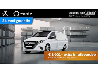 Mercedes-Benz Vito 116 CDI | L2 | SELECT | AUTOMAAT | 165 PK | LEDER ZWART | LED | NAVIGATIE | CAMERA | CRUISE CONTROL | AIRCO | 2500 KG TREKHAAK | LAADRUIMTE HOUT | 3-ZITS | CARPLAY EN ANDROID AUTO | CERTIFIED