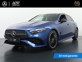 Mercedes-Benz A-klasse 180 Star Edition AMG Line Plus | Panorama - Schuifdak | Multibeam-Led | Nightpakket | 360° Camera | Head-Up Display | Sfeerverlichting