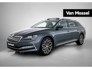 Skoda Superb 1.4 TSI iV DSG Laurin & Klement Combi | Automaat | Vol-Leder | Panoramadak | Trekhaak | Apple Carplay / Android Auto | Standkachel | Navigatie | Stuur verwarming | Memory seats | 360 Camera | Virtual Cockpit | Stoel verwarming/Koeling | Achterbank Verwarming | Adaptieve Cruise Control | Elektrische Achterklep | Canton Audio | Climate Control | Parkeersensoren | Lichtmetalen Velgen |