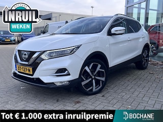 Nissan Qashqai 1.2 Tekna + 360 camera - Halfleder interieur - Panormadak - Stoelverwarming - Blindspot Warning