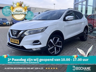 Nissan Qashqai 1.2 Tekna + 360 camera - Halfleder interieur - Panormadak - Stoelverwarming - Blindspot Warning