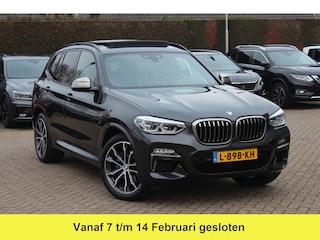 BMW X3 M40i xDrive High Executive / Panoramadak / 360Camera / Head-up / Keyless / 20'' / Harman Kardon / Bruin Leder / Dodehoek / DAB / Stoelverwarming 4x / ACC / CarPlay