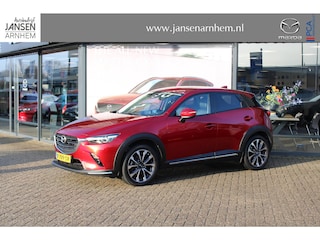 Mazda CX-3 2.0 SkyActiv-G 121 Luxury , Trekhaak, Half Leder, Clima, Cruise, Camera, Stoelverwarming, Apple Carplay, Android Auto, LMV 18 Inch, HUD, PDC, LKA, BSM,