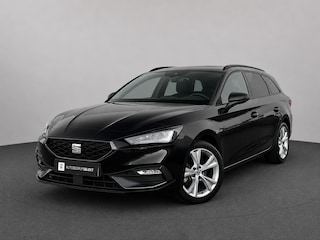 Seat Leon Sportstourer 1.0 eTSI FR | Carplay | Virtual | DAB+ | Navi | Sfeerverlichting | Dealer onderhouden | Allseason banden